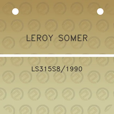 leroy-somer-ls315s81990