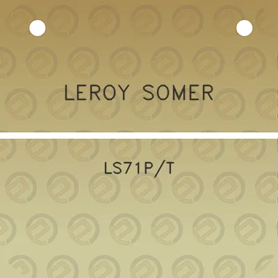 leroy-somer-ls71pt