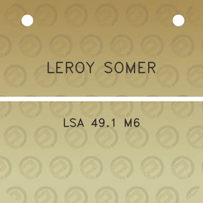 leroy-somer-lsa-491-m6