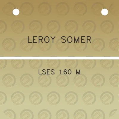 leroy-somer-lses-160-m