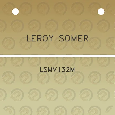 leroy-somer-lsmv132m