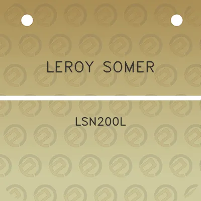 leroy-somer-lsn200l