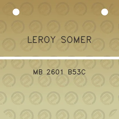 leroy-somer-mb-2601-b53c