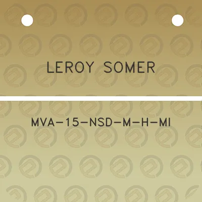 leroy-somer-mva-15-nsd-m-h-mi