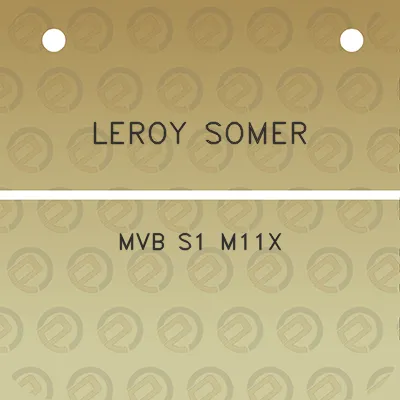 leroy-somer-mvb-s1-m11x