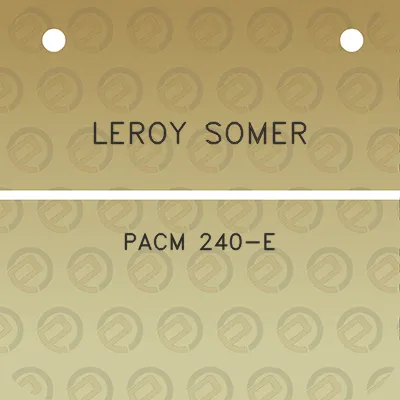 leroy-somer-pacm-240-e