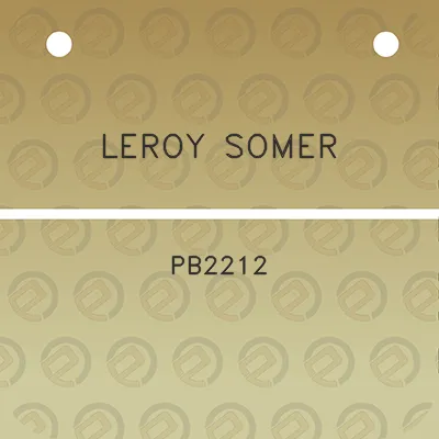 leroy-somer-pb2212