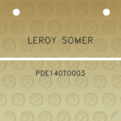 leroy-somer-pde140to003