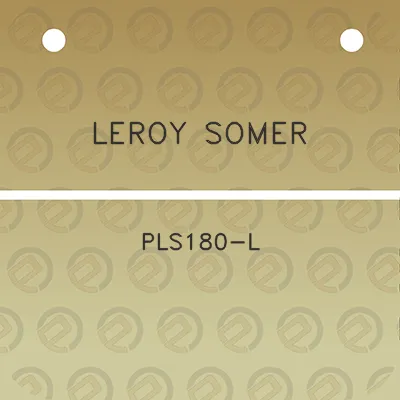 leroy-somer-pls180-l