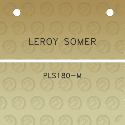 leroy-somer-pls180-m