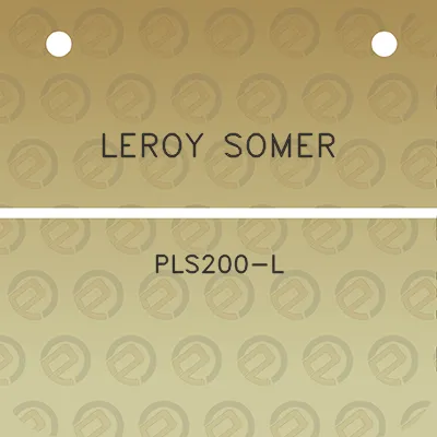 leroy-somer-pls200-l