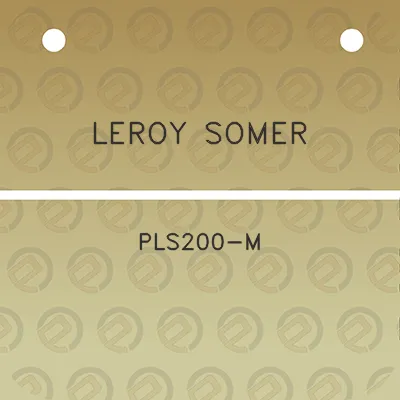 leroy-somer-pls200-m