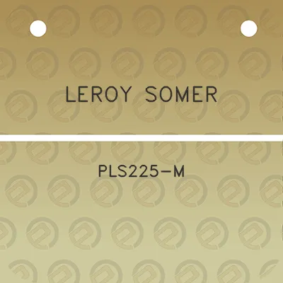 leroy-somer-pls225-m