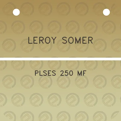 leroy-somer-plses-250-mf