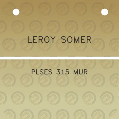 leroy-somer-plses-315-mur