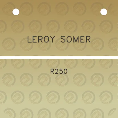 leroy-somer-r250