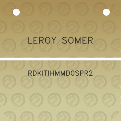 leroy-somer-rdkitihmmd0spr2