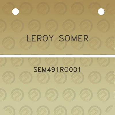 leroy-somer-sem491ro001