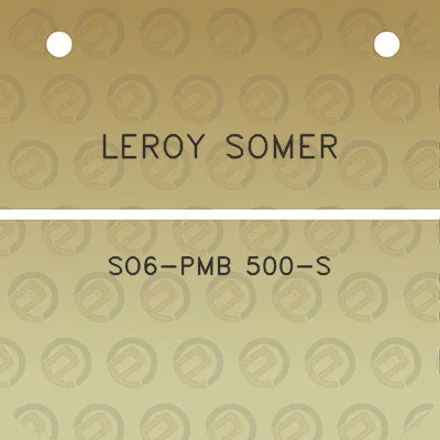 leroy-somer-so6-pmb-500-s