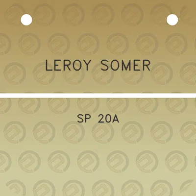 leroy-somer-sp-20a