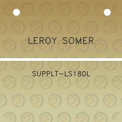 leroy-somer-supplt-ls180l