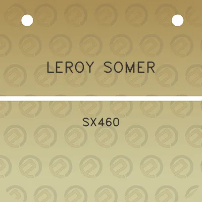 leroy-somer-sx460