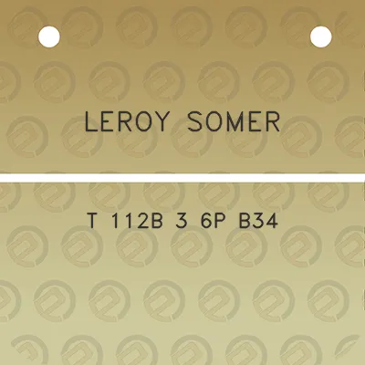 leroy-somer-t-112b-3-6p-b34