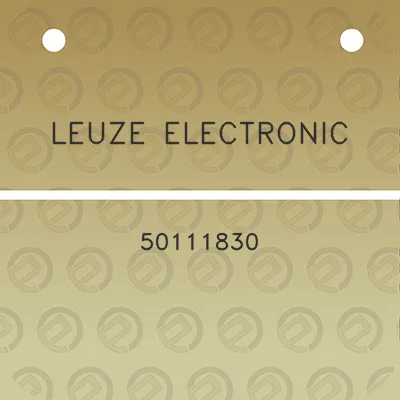 leuze-electronic-50111830