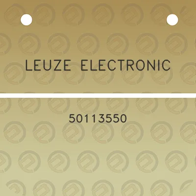 leuze-electronic-50113550