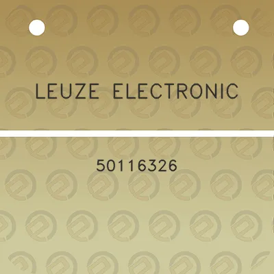 leuze-electronic-50116326