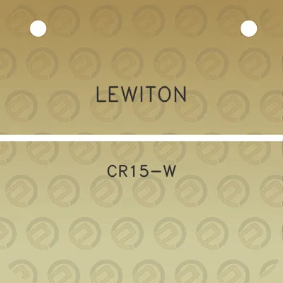 lewiton-cr15-w