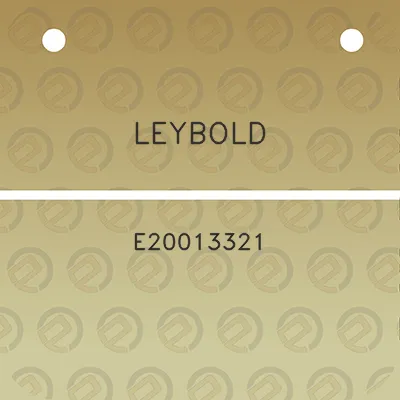 leybold-e20013321