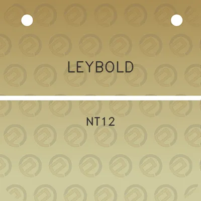 leybold-nt12