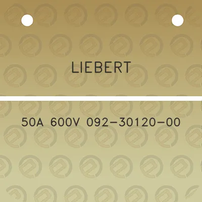 liebert-50a-600v-092-30120-00