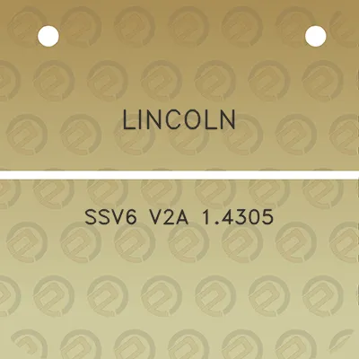 lincoln-ssv6-v2a-14305