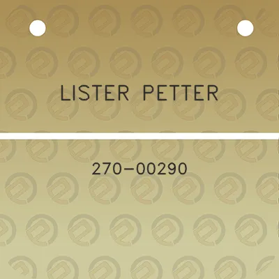 lister-petter-270-00290