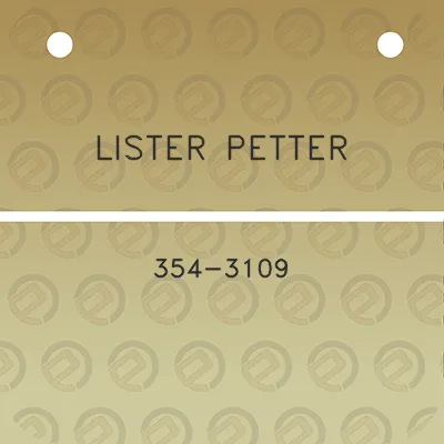 lister-petter-354-3109