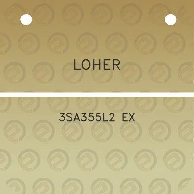 loher-3sa355l2-ex