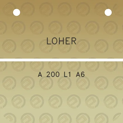 loher-a-200-l1-a6