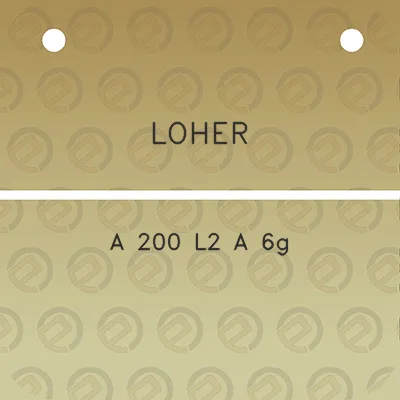 loher-a-200-l2-a-6g