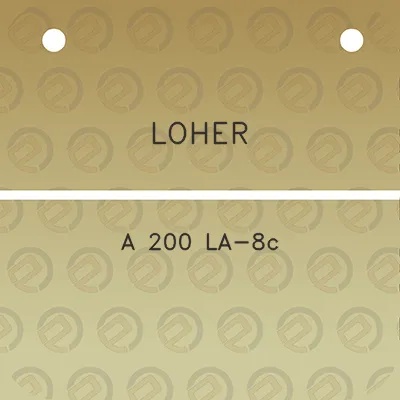 loher-a-200-la-8c