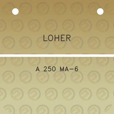 loher-a-250-ma-6