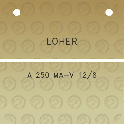 loher-a-250-ma-v-128