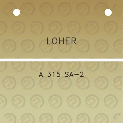 loher-a-315-sa-2