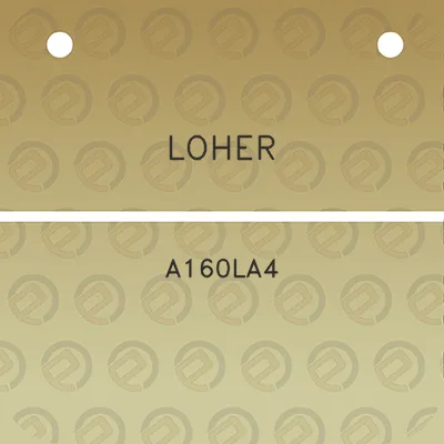 loher-a160la4