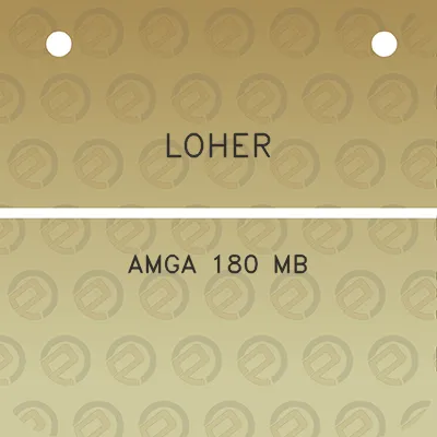 loher-amga-180-mb