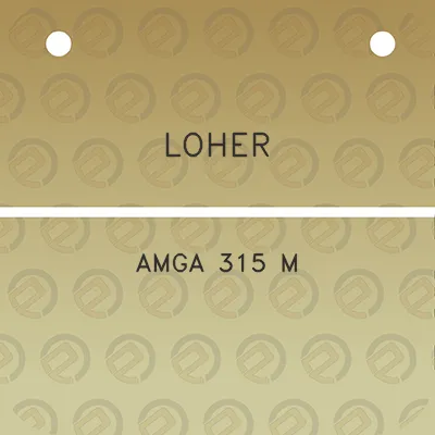 loher-amga-315-m