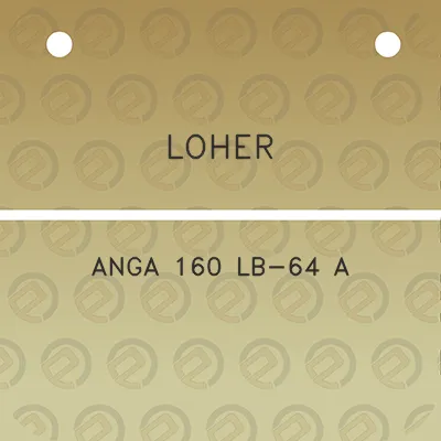 loher-anga-160-lb-64-a