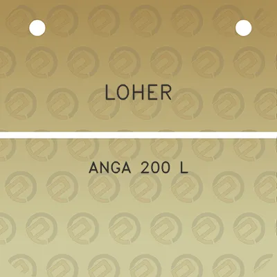 loher-anga-200-l