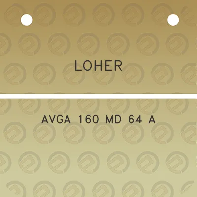 loher-avga-160-md-64-a